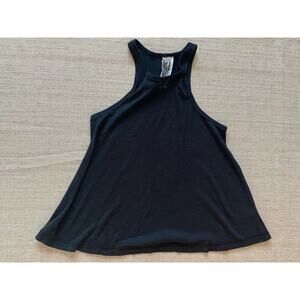 FREE PEOPLE Slub Black Tank XS TP